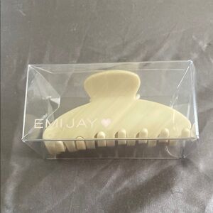 Emi Jay Cream Hair Claw Clip